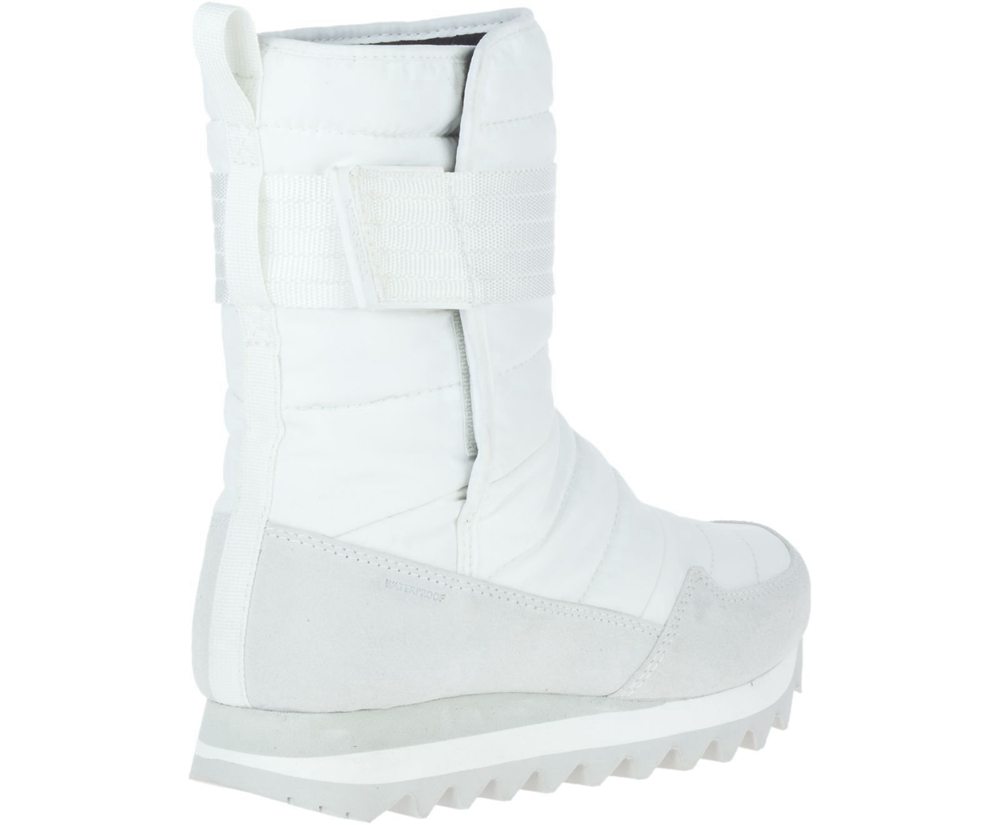 Merrell Boots White - Alpine Tall Strap Polar Waterproof - Womens 68IMFDWLY